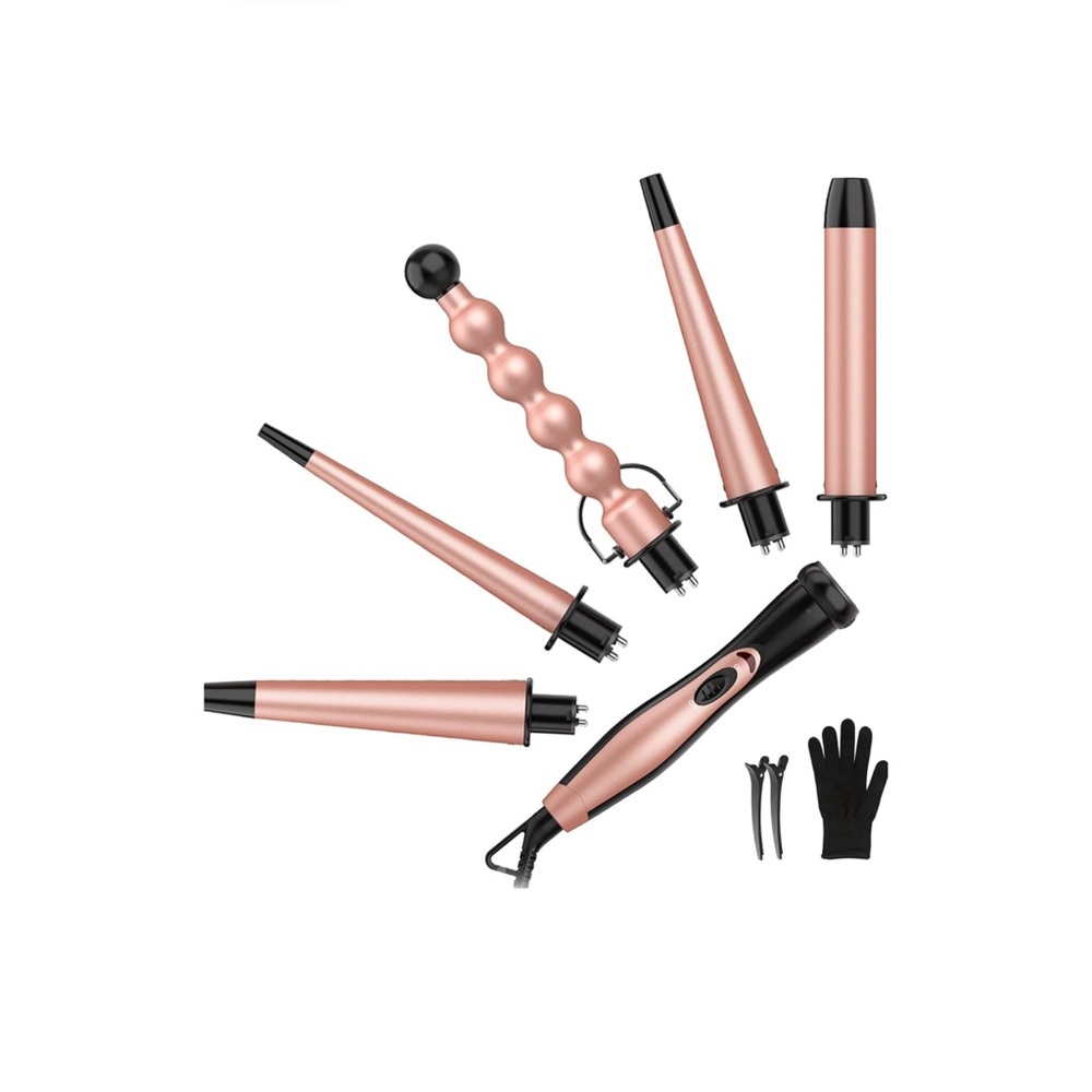 5 in 1 Curling Wand Set BESTOPE PRO Interchangeable Curling Iron